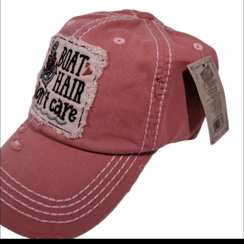 Boat Hair Don't Care Distressed Cap